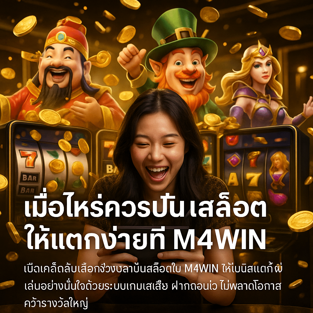 มื่อไหร่ควรปั่นสล็อตให้แตกง่ายที่ M4WIN
