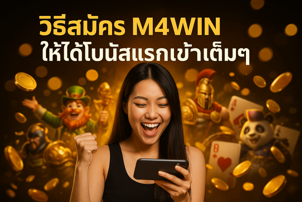 วิธีสมัคร M4WIN ให้ได้โบนัสแรกเข้าเต็มๆ