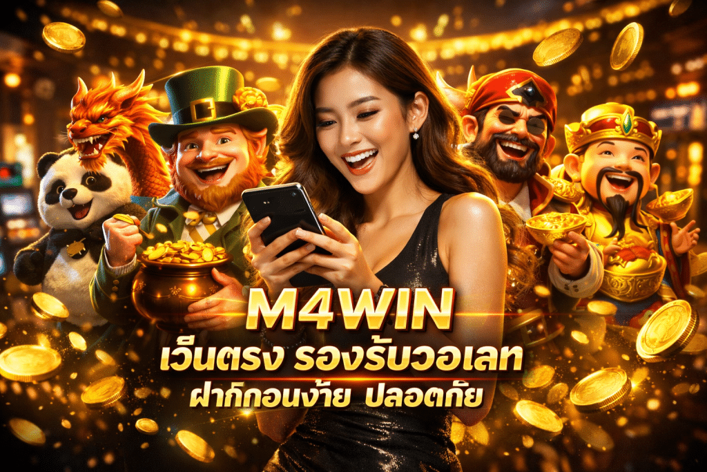 M4WIN เว็บตรง รองรับวอเลท ฝากถอนง่าย ปลอดภัย