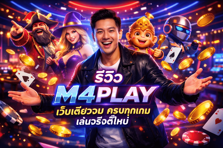 รีวิว M4PLAY เว็บเดียวจบ ครบทุกเกม เล่นจริงดีไหม